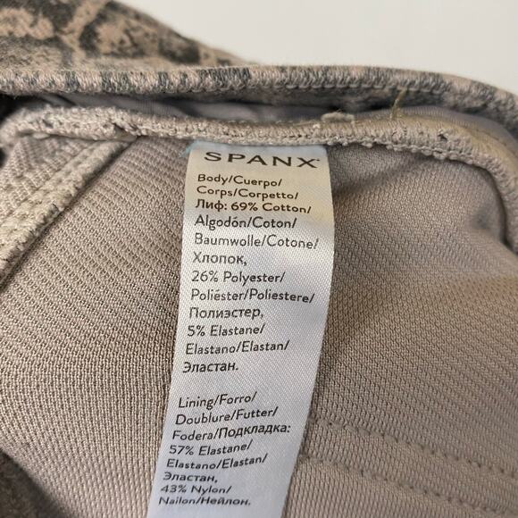 Spanx Ankle Jeanish Legging Taupe Snakeskin size Medium - Picture 7 of 8